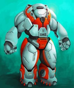 Baymax Character paint by numbers