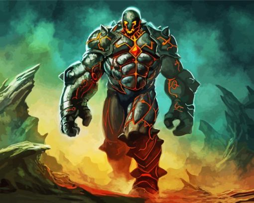 The Iron Golem paint by numbers