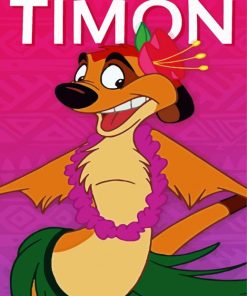 Timon Character Poster paint by numbers