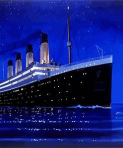 The Titanic Ship paint by numbers