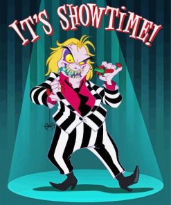 The Beetlejuice Show Time paint by numbers