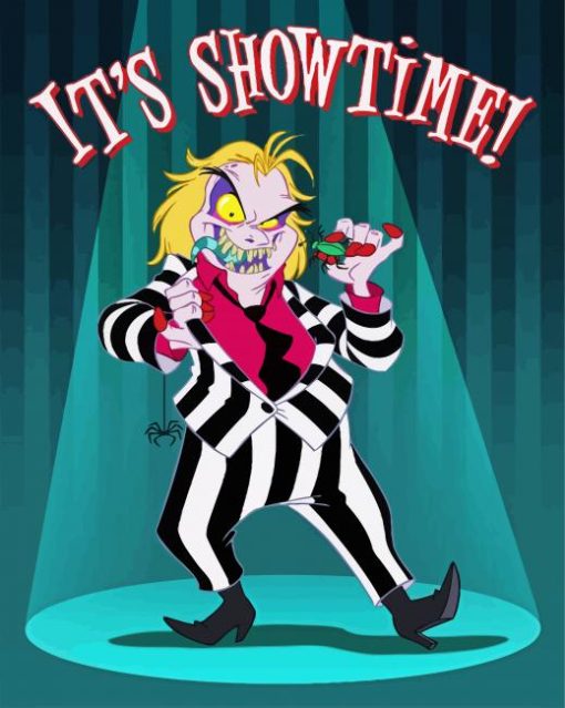 The Beetlejuice Show Time paint by numbers
