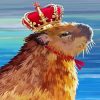 The Capybara Queen paint by numbers