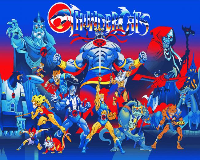 ThunderCats Illustration paint by numbers