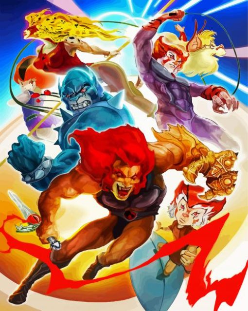 Characters Of ThunderCats paint by numbers