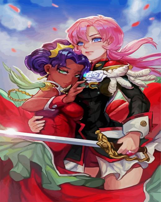 Utena Japanese Anime paint by numbers