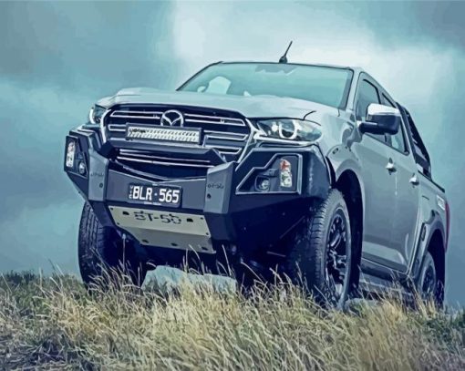Mazda Bt 50 Utes paint by numbers