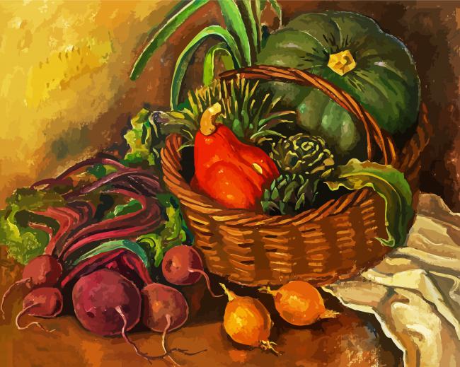 Vegetables Still Life paint by numbers