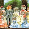 Wedding Victorian Cats paint by numbers