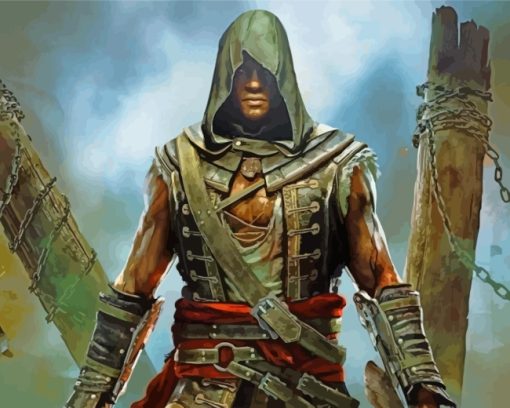 Assassin's Creed Video Game paint by numbers