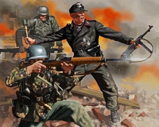 Vietnam War Soldiers paint by numbers