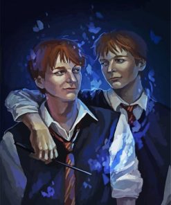 Fred And George Weasley paint by numbers