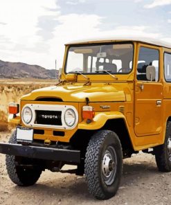 Yellow Toyota Land Cuiser paint by numbers