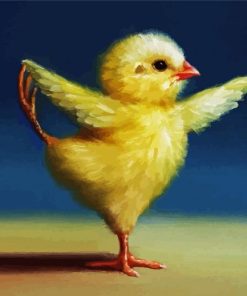 Yoga Baby Chick paint by numbers