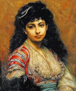 Beautiful Young Arab Girl paint by numbers