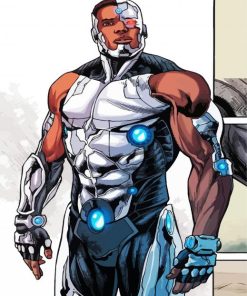 Cyborg Black Man paint by numbers