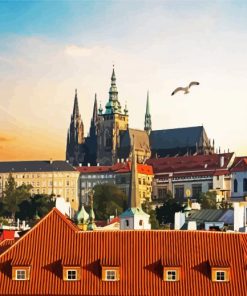Aesthetic Prague Castle paint by numbers