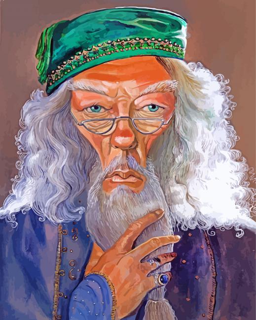 Aesthetic Albus Dumbledore paint by numbers