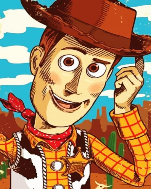 Sherif Woody Art paint by numbers