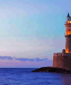 Crete Lighthouse paint by numbers