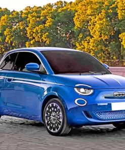 Aesthetic Fiat 500 paint by numbers