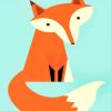 Aesthetic Fox Animal paint by numbers