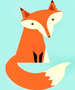 Aesthetic Fox Animal paint by numbers