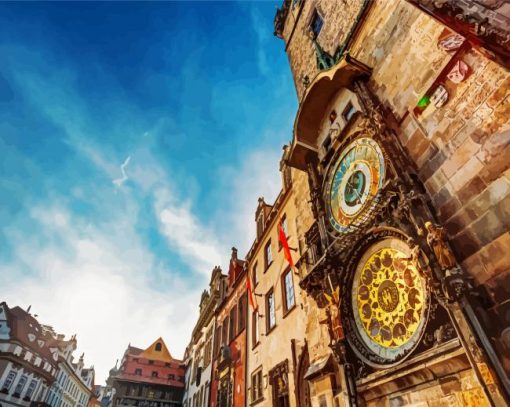 Astronomical Clock In Prague paint by numbers
