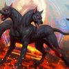 Fantasy Cerberus paint by numbers