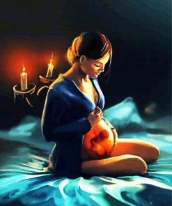 Fantastic Pregnant Woman paint by numbers