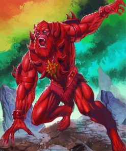 Beast Man Super Villain paint by numbers