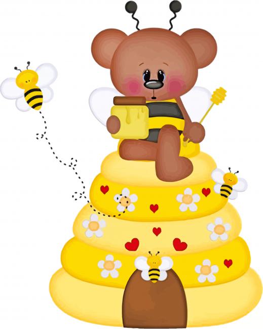 Bee Honey Bear paint by numbers