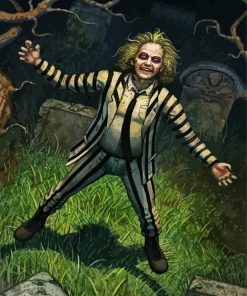 Beetlejuice character paint by numbers