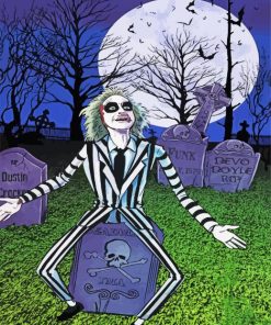 The Beetlejuice paint by numbers