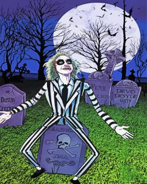 The Beetlejuice paint by numbers