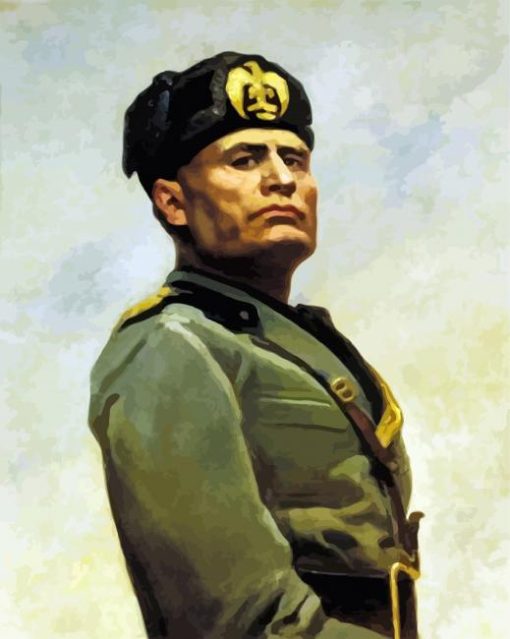 Benito Mussolini Art paint by numbers