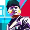 Benito Mussolini Pop Art paint by numbers