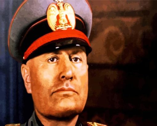 Benito Mussolini Duce paint by numbers