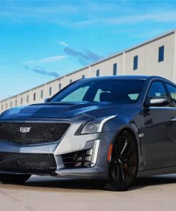 Black Cadillac CTS V paint by numbers
