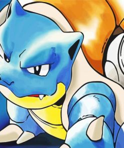 Blastoise Character Art paint by numbers