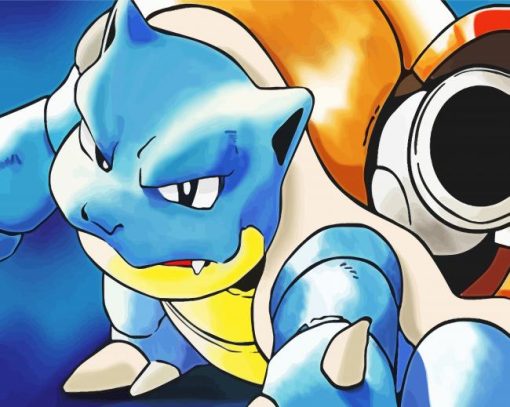 Blastoise Character Art paint by numbers