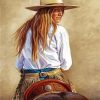 Blonde Cowgirl paint by numbers
