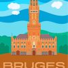 Bruges Belgium Poster paint by numbers