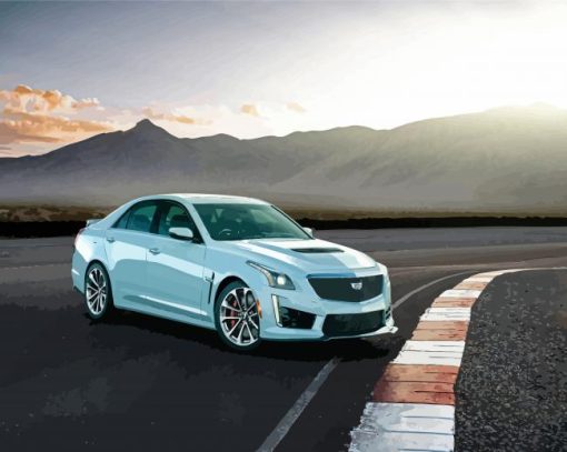 Cadillac CTS Car paint by numbers