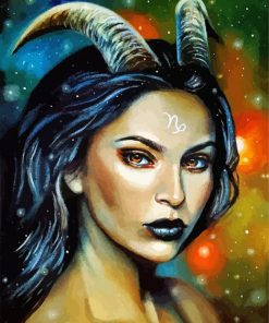 Capricorn Girl paint by numbers