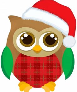 Christmas Owl paint by numbers