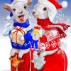 Christmas Sheep paint by numbers