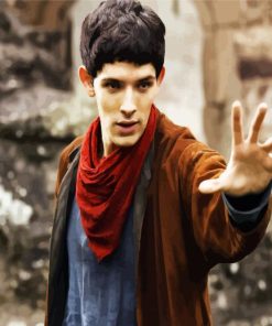 Colin Morgan Merlin paint by numbers