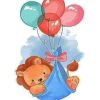 Baby Leo And Balloons paint by numbers