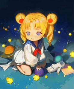 Cute Baby Tsukino paint by numbers